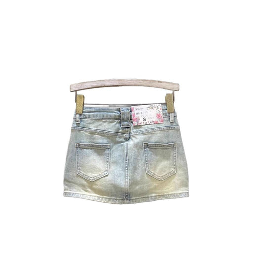 Buy Women’s Retro All-Match Sassy Denim Skirt Stylish & Trendy global swanky 3