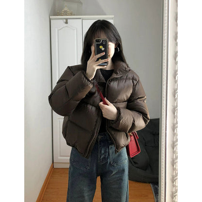 Buy Women's Short Puffer Down Jacket Coats for Warmth & Style global swanky 2
