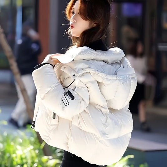 Buy Women's Short Thermal Cotton-padded Jacket for Winter Comfort global swanky 2