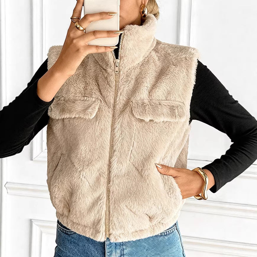 Buy Women’s Stylish Minimalist Short Vest – Trendy Casual Fit global swanky 3