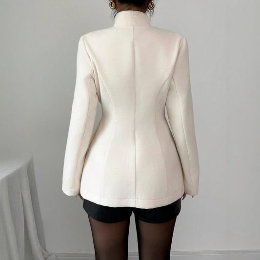 Buy Women’s Tailored Wool Coat with Buttons Elegant & Stylish global swanky 2