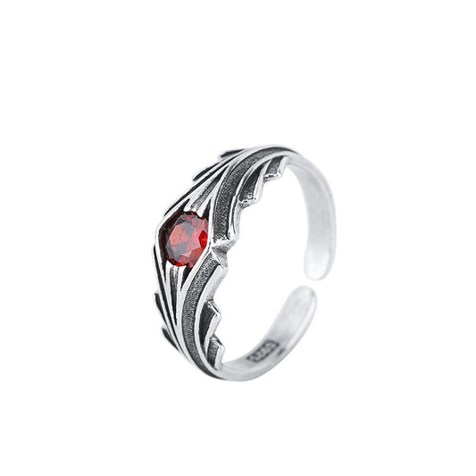 Buy Women’s Vintage Inlaid Open Ring Elegant Fashion Jewelry global swanky 3