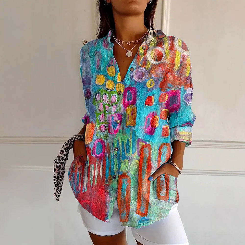 Buy Womens Floral Pattern 3D Printed Long-Sleeve Shirt Online
global-swanky 1