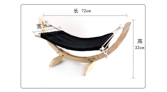 Buy Wooden Cat Hammock Bed – Comfortable Pet Supplies for Cats global swanky 2