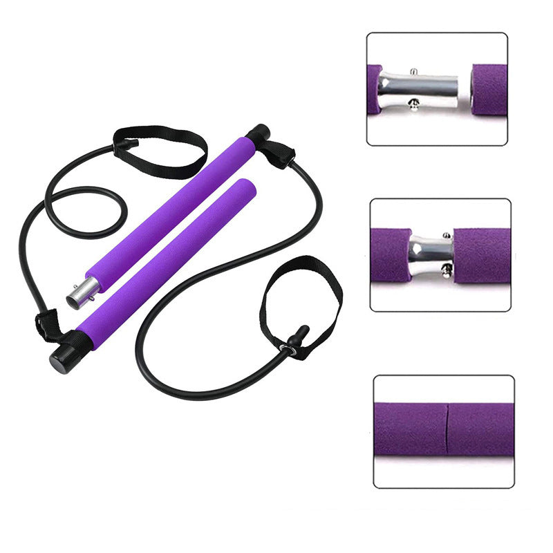 Buy Yoga Pilates Bar Portable Gym Accessories Resistance Bands global swanky 2
