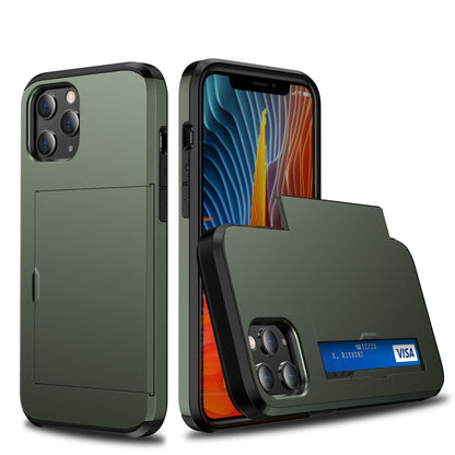 Buy iPhone 12 Card Push Anti-Drop Sliding Phone Case Compatible globalswanky 02