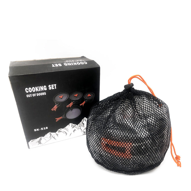 Camping Cookware Set for Hiking Backpacking Outdoor Cooking globalswanky 02