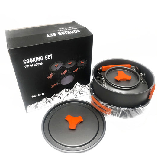 Camping Cookware Set for Hiking Backpacking Outdoor Cooking globalswanky 03