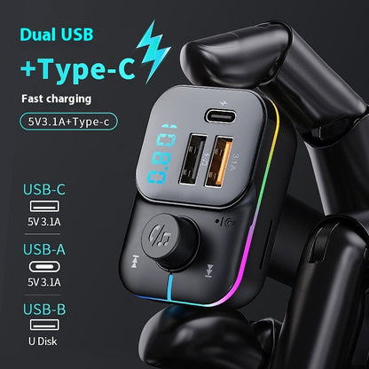 Car Bluetooth MP3 Player Charger with FM Transmitter for Cars GLOBAL SWANKY 1
