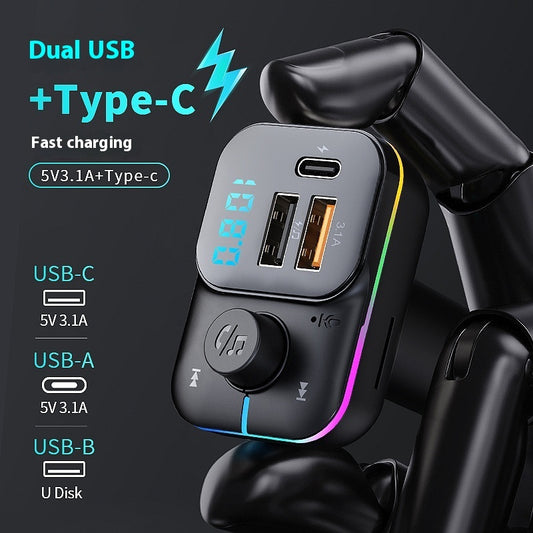 Car Bluetooth MP3 Player Charger with FM Transmitter for Cars GLOBAL SWANKY 1