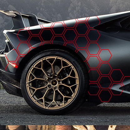 Car Body Stickers Reflective Hexagon Pattern for Safety Style Global swanky 2