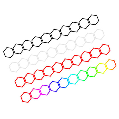 Car Body Stickers Reflective Hexagon Pattern for Safety Style Global swanky 1
