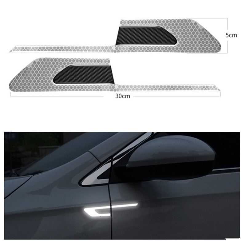 Car Body Wheel Brow Reflective Stickers for Exterior Decor Global swanky 1