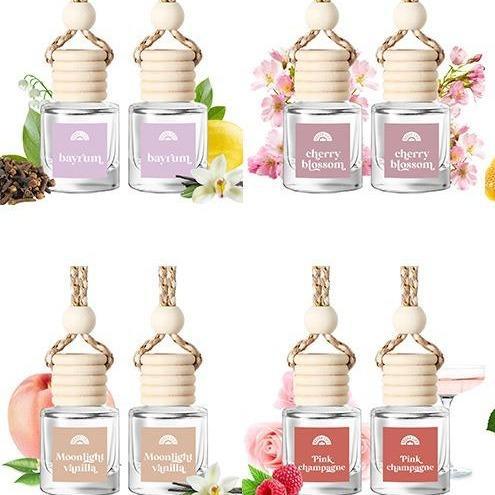 Car Mounted Perfume Glass Bottle for Fresh Daily Travel Uses globalswanky 03