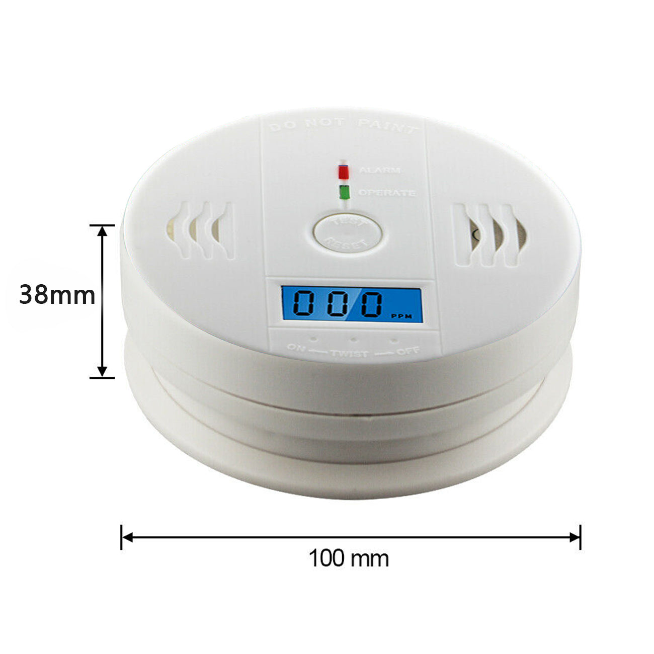 Carbon Monoxide Alarm Detector for Home Safety & CO Monitoring Global swanky 2