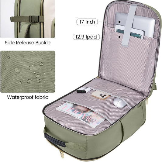 Carry-On Essentials Travel Backpack Convenient Luggage Bag globalswanky 03