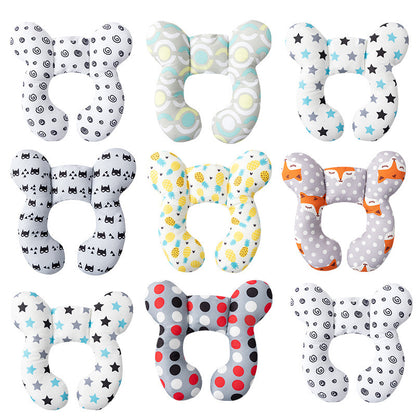 Cartoon Children U-Shaped Travel Pillow Cute Neck Support globalswanky 01