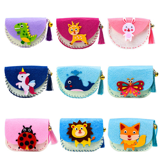 Cartoon Non-Woven Wallet – Kids DIY Kindergarten Craft Kit Global swanky 3