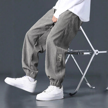 Casual Corduroy Work Pants for Sports and Everyday Comfort globalswanky 01