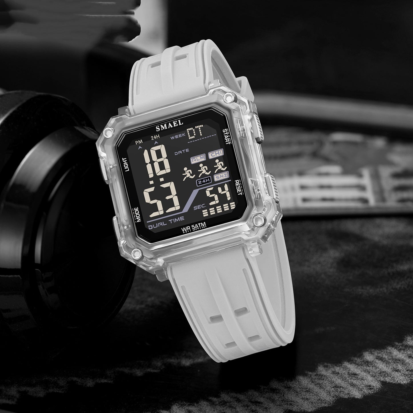 Casual Fashionable Stopwatch Alarm Sports Watch for Students
global-swanky 1