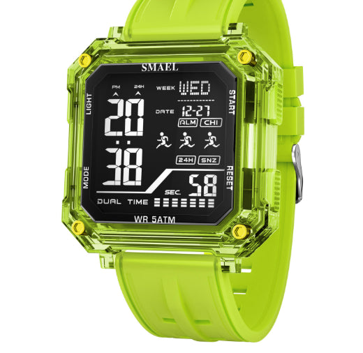 Casual Fashionable Stopwatch Alarm Sports Watch for Students
global-swanky 2
