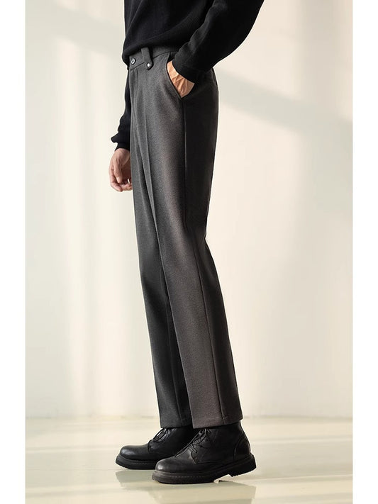 Casual Straight-Leg Suit Pants for Men with Stylish Look globalswanky 02