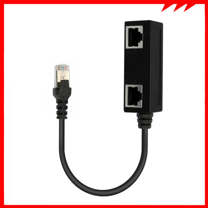 Cat6 Network Cable Splitter with One Male & Three Female Ends Global swanky 3
