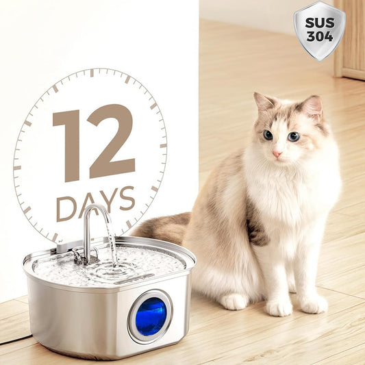Cat Fountain Water Dispenser for Fresh Pet Hydration Global Swanky 1
