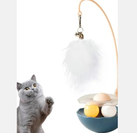 Cat Toys - Interactive Toy For Cat , Kitten Toys, Lightweight Resin Duck Shape Fun Stick For Kitten Play Indoor Outdoor ,Removable And Washable Duck Cat Toy Global swanky 2