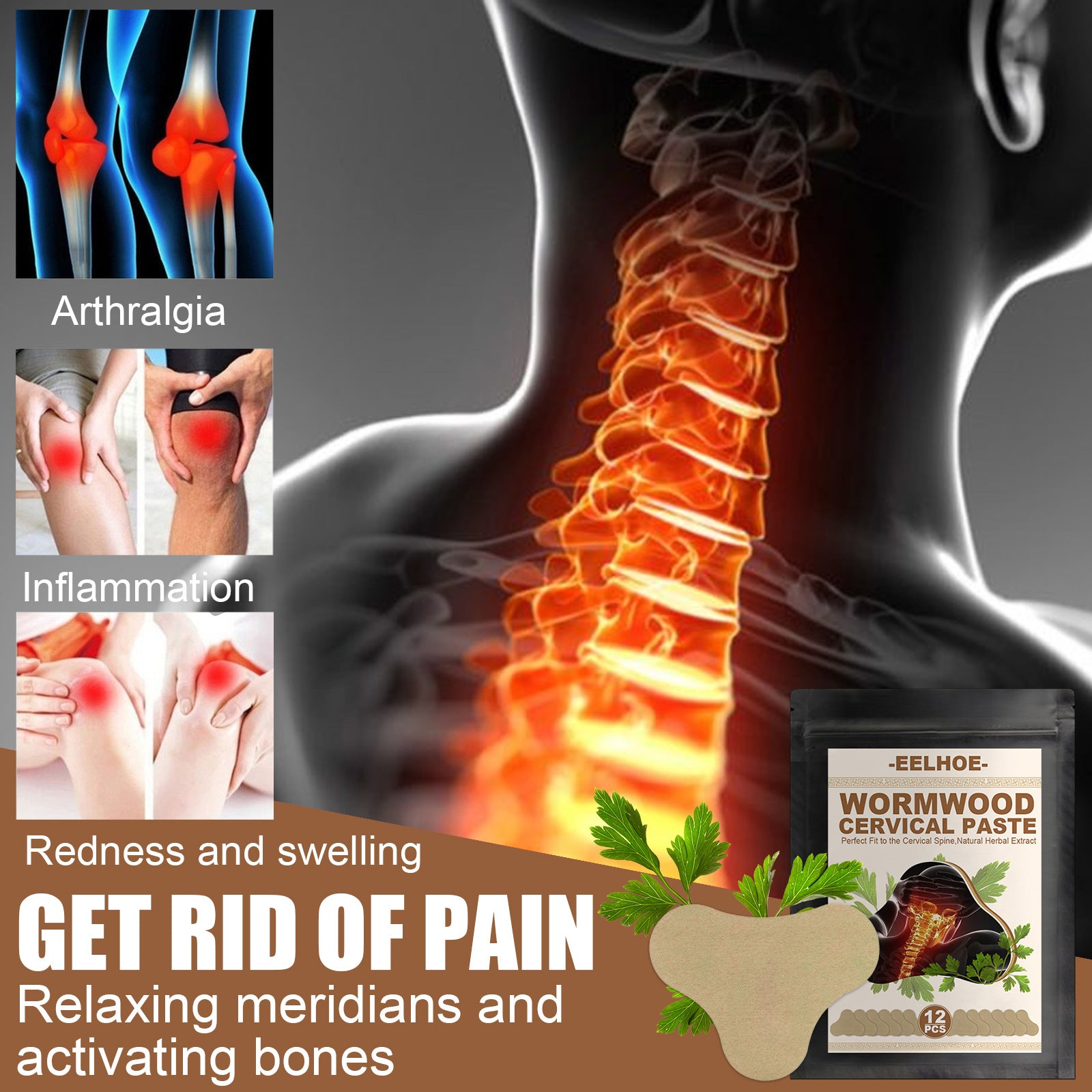 Cervical Pain Relief Sticker for Neck Shoulder and Lumbar global-swanky 1