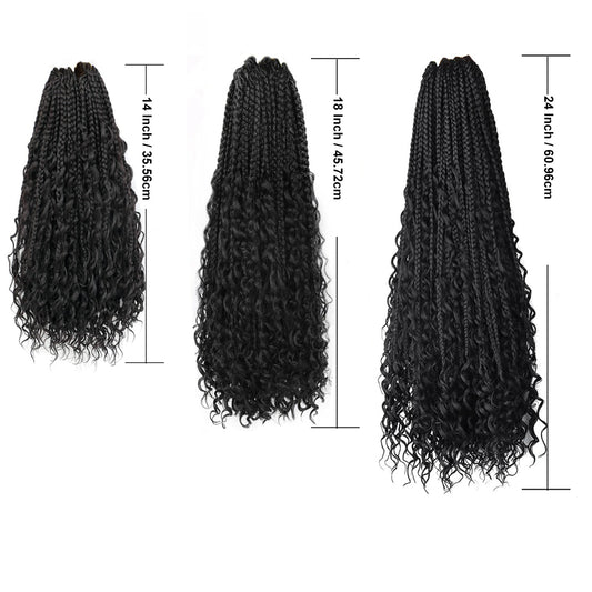  Chemical Fiber Hair Three-Strand African Braid Crochet Style
global-swanky 3
