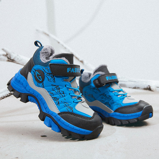 Children's Cotton Shoes Boys Two Cotton Large Cotton Hiking Shoes Global swanky 1