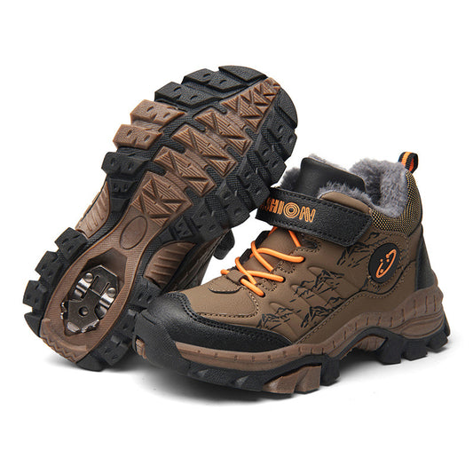 Children's Cotton Shoes Boys Two Cotton Large Cotton Hiking Shoes Global swanky 3