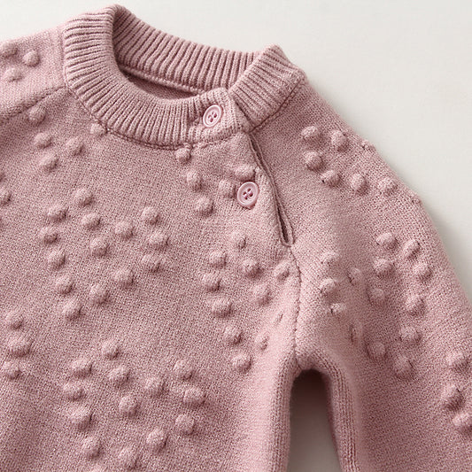  Children’s Knitted Love Solid Color Sweater and Pants Set
global-swanky 3