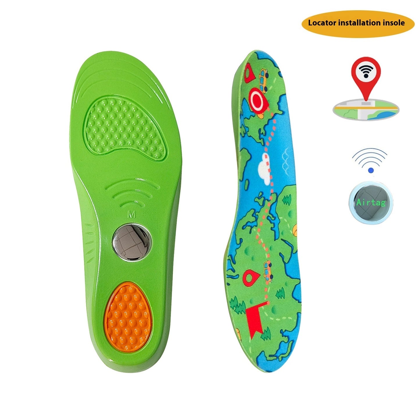 Children's Sports Elderly Anti-lost Locator Insole Safety globalswanky 01