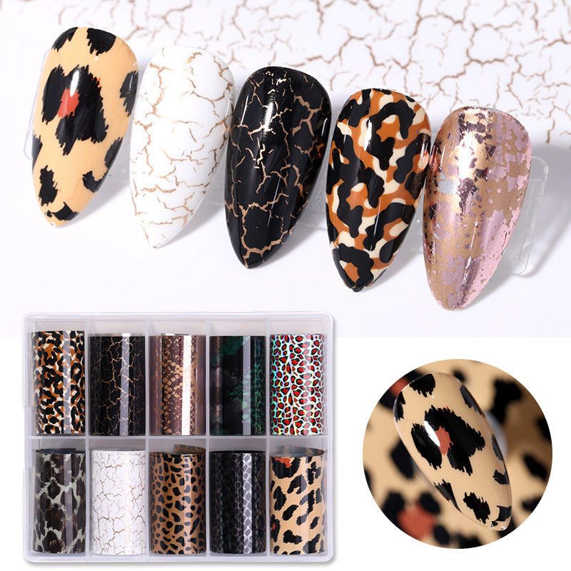 Classic Manicure Nail Sticker Set – Ins Snake Star Designs global swanky 1