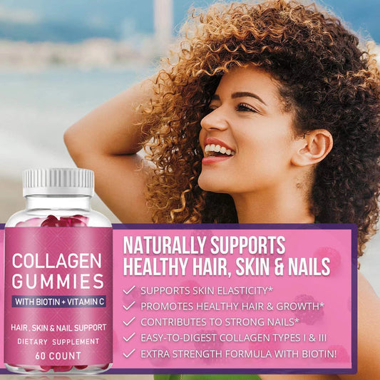 Collagen Gummies for Glowing Skin, Hair & Nail Health global swanky 1