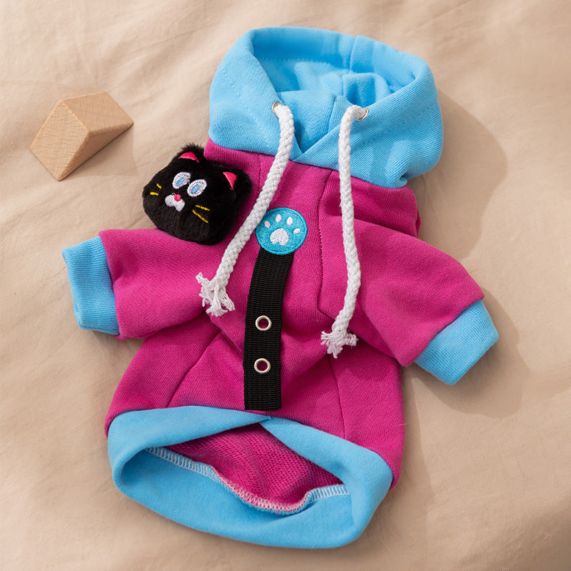 Color-Blocking Cartoon Sweatshirt Autumn Winter Dog Clothes
global-swanky 2