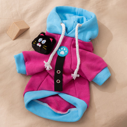 Color-Blocking Cartoon Sweatshirt Autumn Winter Dog Clothes
global-swanky 2