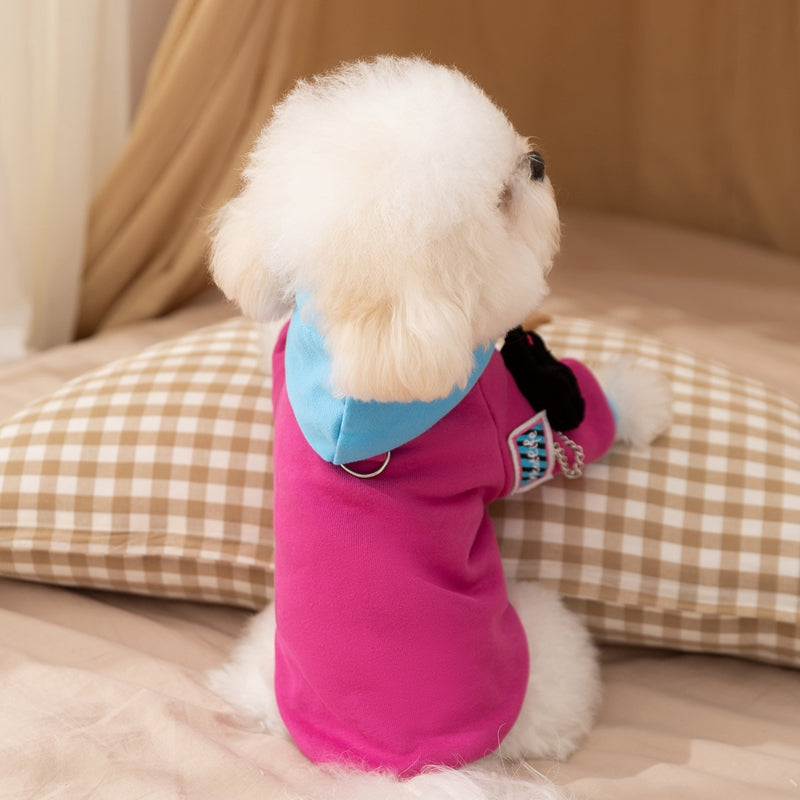 Color-Blocking Cartoon Sweatshirt Autumn Winter Dog Clothes
global-swanky 3