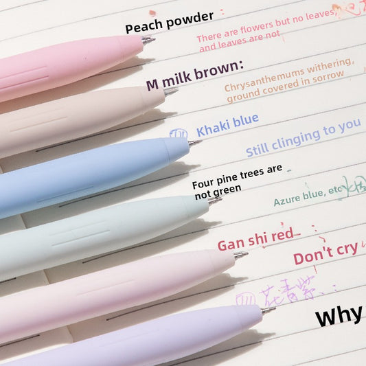 Colored Quick-Drying Morandi Journal Pens for Daily Notes globalswanky 02