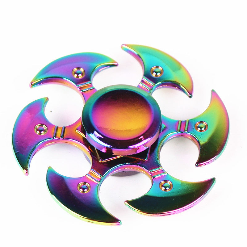 Colorful Alloy Fidget Spinner Electroplating Toy for Kids globalswanky 01