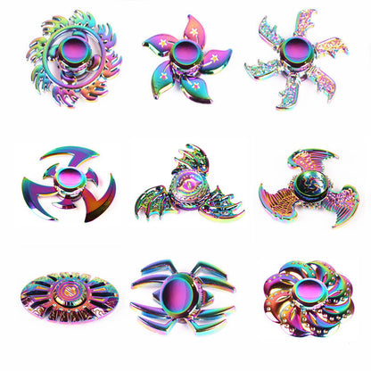 Colorful Alloy Fidget Spinner Electroplating Toy for Kids globalswanky 03