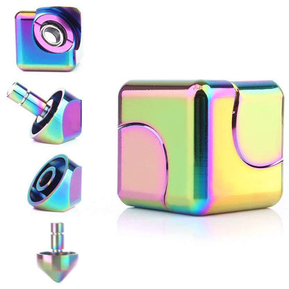 Colorful Metal Rubik's Cube Fingertip Gyro Spinner Toy Gift globalswanky 03