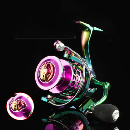 Colorful Spinning Fishing Reel – Honeycomb Hole Thread Cup
global-swanky 2