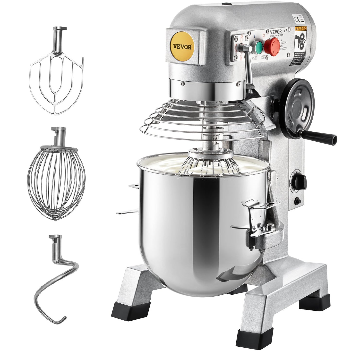 Commercial Food Mixer 30Qt Heavy Duty Stainless Steel Bowl globalswanky 01