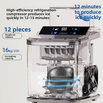Compact Cube Ice Maker for Home Kitchen Daily Use Machine globalswanky 03