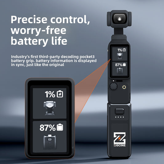 Compact Power Bank Handle for DJI Pocket 3/4 Camera Travel Global Swanky 03