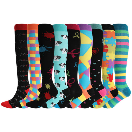 Compression Sports Socks for Running Cycling Daily Support globalswanky 03