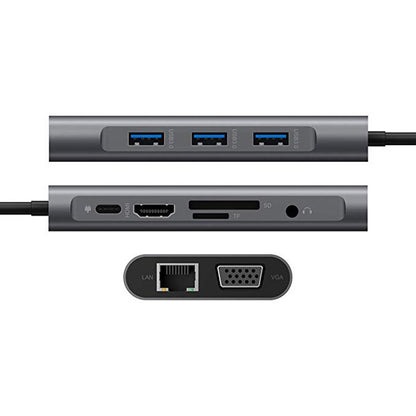 Computer Expansion Hub for HDMI VGA Ethernet PD and TF Access Global swanky 2